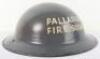 WW2 British Home Front Palladium Fire Squad Steel Helmet - 4