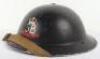 Scarce WW2 British Home Front Emergency Hospital Scheme Stretcher Bearers Steel Helmet - 4