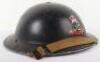 Scarce WW2 British Home Front Emergency Hospital Scheme Stretcher Bearers Steel Helmet - 5