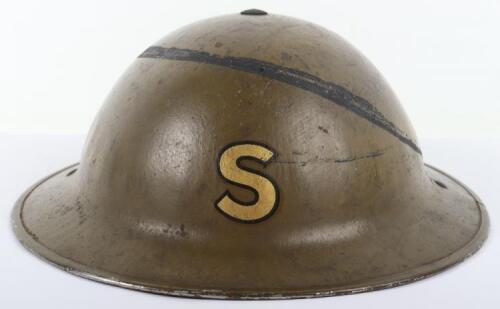 Scarce WW2 British Home Front “Roof Spotters” Steel Helmet