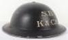 WW2 Kent & Canterbury Hospital Stretcher Bearers Steel Helmet - 4