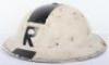 WW2 British Senior Rescue Party Officers Steel Helmet - 3