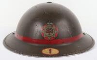 WW2 British National Fire Service Officers Helmet