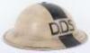 Scarce WW2 Home Front Deputy Depot Superintendent Steel Helmet - 3