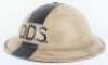 Scarce WW2 Home Front Deputy Depot Superintendent Steel Helmet - 4