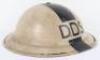 Scarce WW2 Home Front Deputy Depot Superintendent Steel Helmet - 5