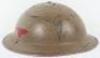WW2 Royal Air Force Tropical Issue Steel Combat Helmet Attributed to Flight Officer G E Wheeler - 6