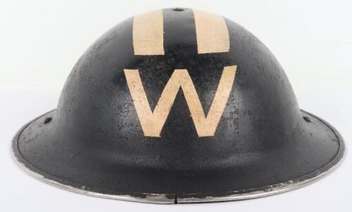 WW2 British Senior Wardens Steel Helmet