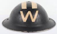 WW2 British Senior Wardens Steel Helmet