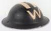 WW2 British Senior Wardens Steel Helmet - 3
