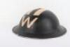WW2 British Senior Wardens Steel Helmet - 4