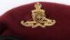 British Airborne Beret Belonging to Colonel Patrick Anthony Porteous V.C, Who Won the Victoria Cross for the Dieppe Raid Whilst Attached to the No4 Commando - 10