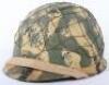1st Gulf War Iraqi Camouflaged Helmet and Flag - 4