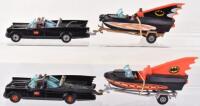 Two Unboxed Corgi Toys Gift Set 3 Batmobiles and Batboat’s