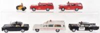 Six Unboxed Dinky Toys Emergency Vehicles