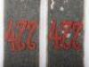 Pair of Imperial German M-15 Regiment Nr 477 Shoulder Straps - 2