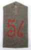 1915 Simplified Other Ranks Shoulder Strap of Infanterie Regiment Nr 57 (8th Westphalian) Infantry Duke Ferdinand of Brunswick