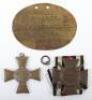 Imperial German Medal and Document Grouping of Henry Schulz Infanterie Regiment Nr 162 (3rd Hanseatic Lubeck) 1. Machine Gun Kompanie No 101 - 2
