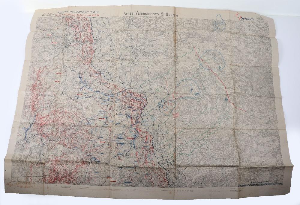 WW1 German Trench Maps of the Western Front