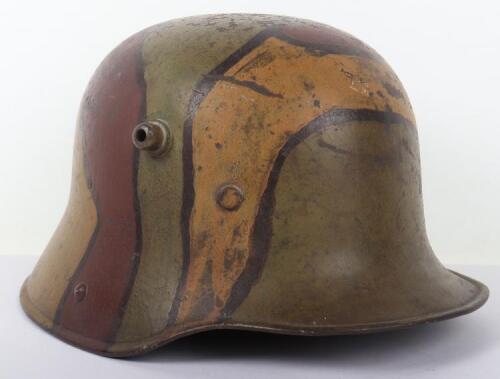 Imperial German M-16 Camouflaged Steel Combat Helmet