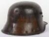 Imperial German M-16 Camouflaged Steel Combat Helmet - 3