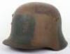 Imperial German Camouflaged M-17 Steel Combat Helmet