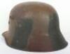 Imperial German Camouflaged M-17 Steel Combat Helmet - 4