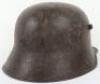 Imperial German Camouflaged M-17 Steel Combat Helmet - 3