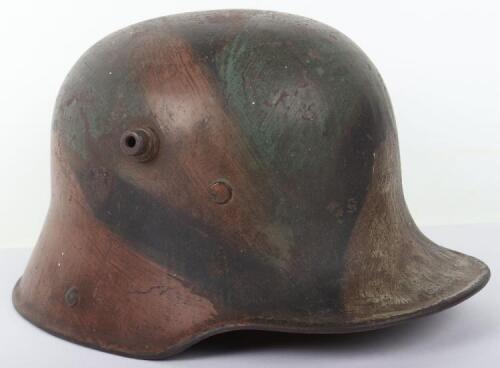 Imperial German Camouflaged M-17 Steel Combat Helmet