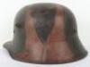 Imperial German Camouflaged M-17 Steel Combat Helmet - 3