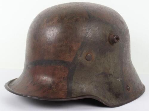 Imperial German M-16 Camouflaged Steel Combat Helmet