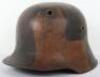 Imperial German Camouflaged M-18 Steel Combat Helmet Shell