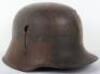 Imperial German Camouflaged M-18 Steel Combat Helmet Shell - 2