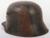 Imperial German M-17 Camouflaged Steel Combat Helmet - 4