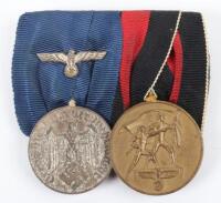 WW2 German Armed Forces Court Mounted Medal Pair