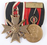 Third Reich Court Mounted Medal Pair