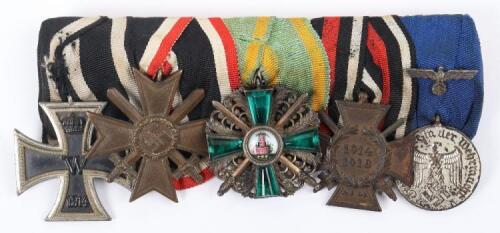 Superb Imperial German and Third Reich Court Mounted Medal Group of Five