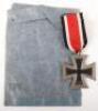 WW2 German 1939 Iron Cross 2nd Class in Hermann Aurich Maker Marked Paper Packet - 4