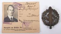 Third Reich SA Sports Badge in Bronze