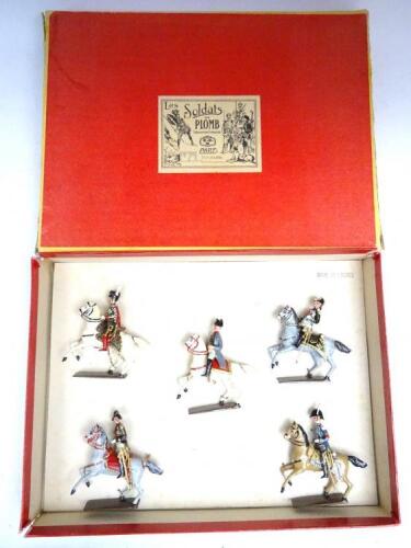 CBG Mignot Napoleon I and his General Staff, mounted in original box (Condition Excellent, box Fair, corners split) 1970 (5)