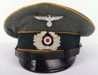 WW2 German Army Cavalry Section NCO’s Peaked Cap