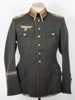 Third Reich Cavalry NCO’s Walking Out Parade Tunic with Private Purchase Afrikakorps Cuff Title