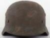 WW2 German Army / Luftwaffe Camouflaged Steel Combat Helmet - 10