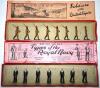 Britains set 225, King's African Rifles marching at the slope in original Soldiers of the British Empire box (Condition Good, two arms missing, box Fair, insert missing, three splits in sides repaired with sticky tape) and set 1510, British Sailors in reg