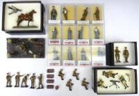 Toy Army Workshop BS7 Gurkhas Vickers Machine Gun with two crew, Gallipoli, BS97 King George V presenting VC to The Rev. Theodore Hardy and BS 222, German Cavalry Uhlan with rifle, in original boxes (Condition Excellent, boxes Very Good), Falklands Para, 