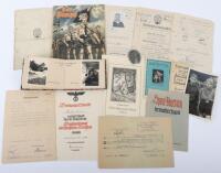 Third Reich Hitler Youth Photograph Album and Documents