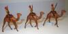 Britains set 123, Bikanir Camel Corps FIRST VERSION, wire tails (Condition Good, one camel foot missing) 1901 (3)