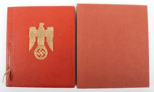 Rare Third Reich Presentation Book Produced to Commemorate Benito Mussolini’s State Visit to Munich on 25th September 1937