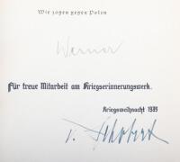Third Reich Publication with Dedication Signed by Generaloberst Eugen Ritter von Schobert (1883-1941)