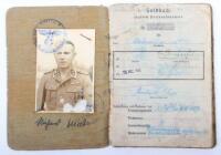 Waffen-SS Soldbuch & Document Grouping of SS-Hauptscharfuhrer Richard Thies who Served with the Waffen-SS Latvian Foreign Volunteer Division